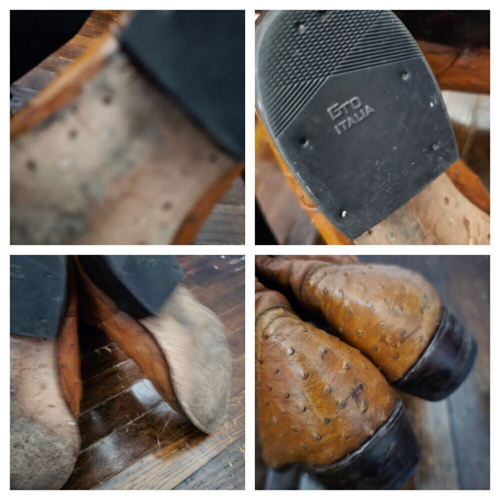 Vintage Botas Calibre Light Brown Cowboy Boots - Picture 4 of 16